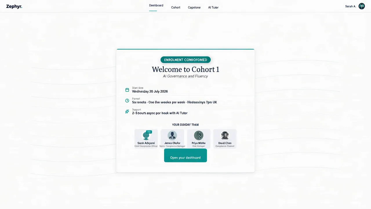 Enrolment screen